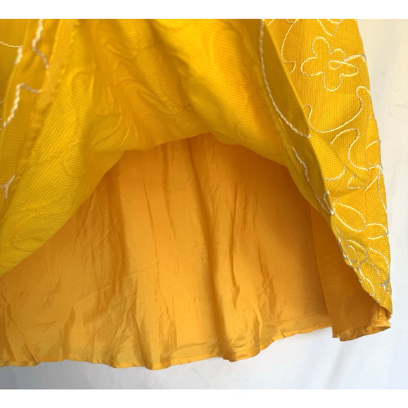 VTG Nicaya Embroidered Abstract Midi Skirt Size 14 Artsy Preppy Colorful Resort - Picture 9 of 13